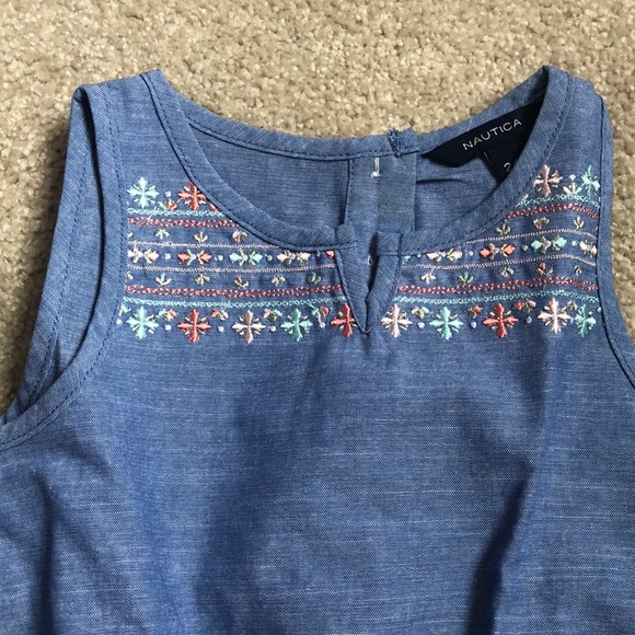 🤩Host Pick🤩 NAUTICA Embroidered Dress w Bloomers - Picture 6 of 9